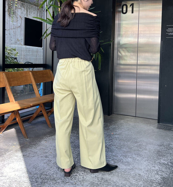  「【累計2万本突破！】【低身長・高身長サイズあり】2タックワイドパンツ」|チノ|