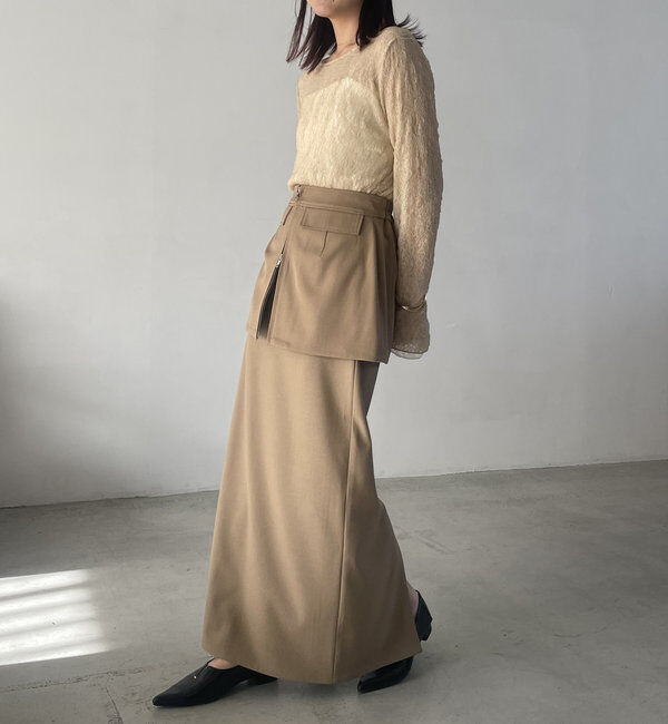  「2SETレイヤードスカート」|スカート|