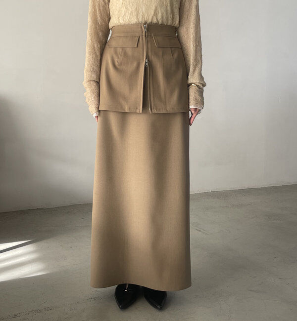  「2SETレイヤードスカート」|スカート|