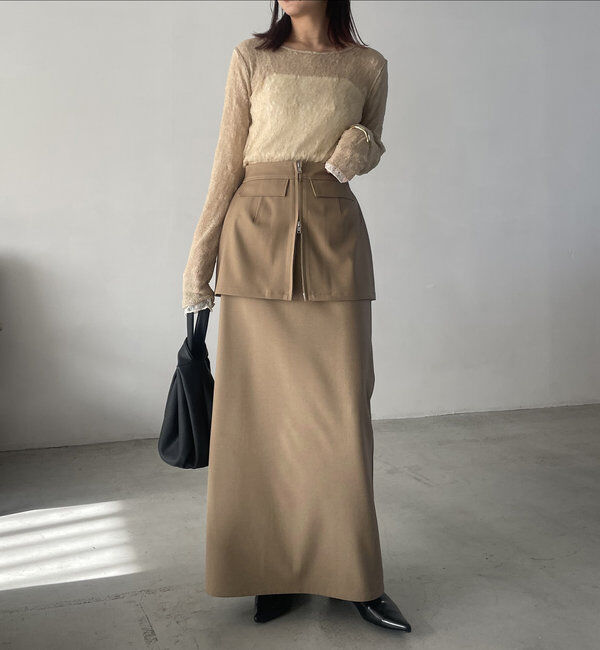  「2SETレイヤードスカート」|スカート|