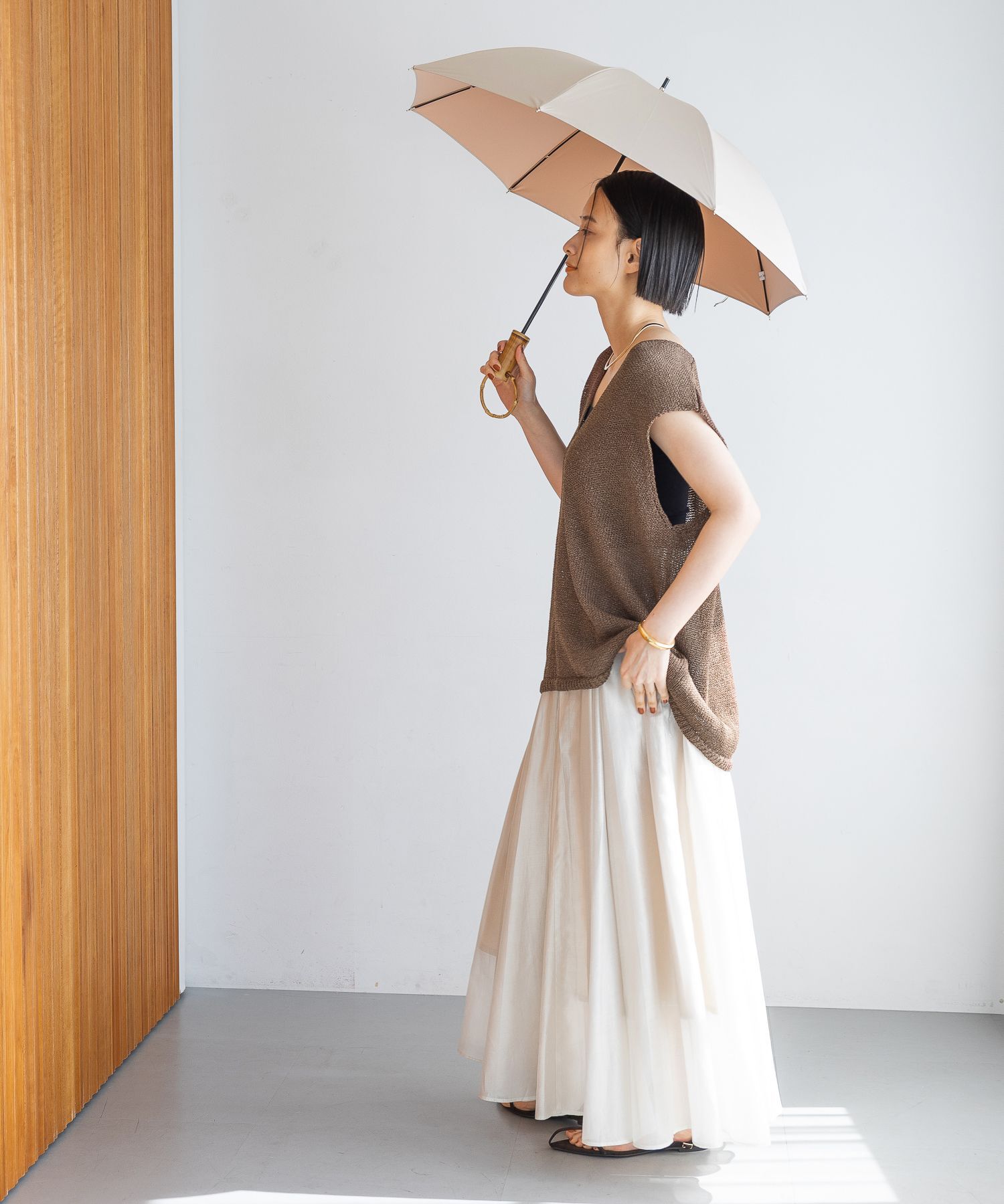  「【晴雨兼用】リングハンドルシャコウガサ」|傘|