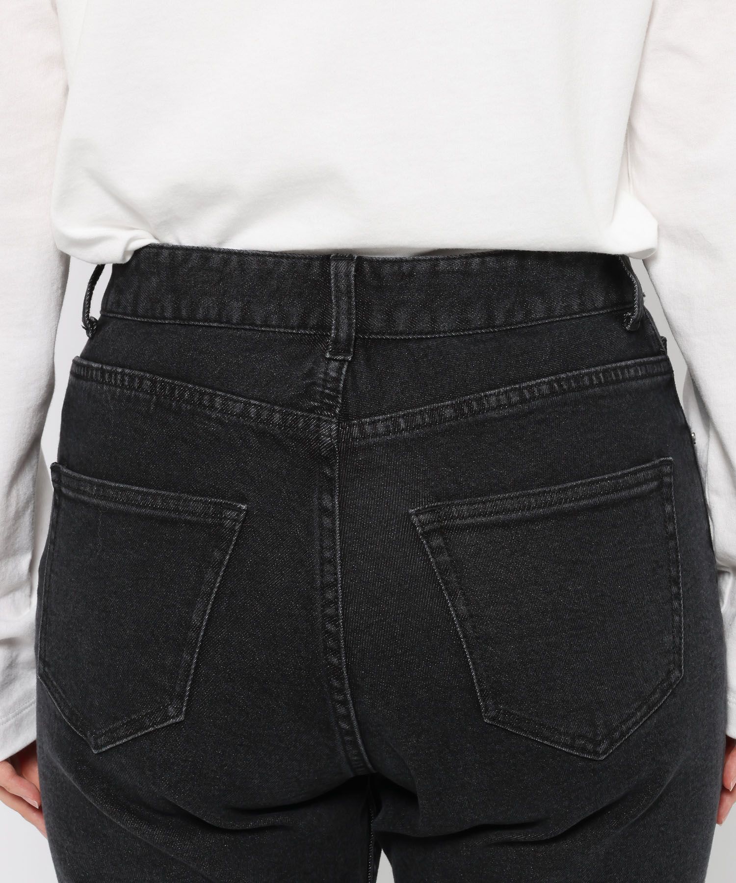 LOWRYS FARM「ストレッチデニムフレアパンツ」|デニム|