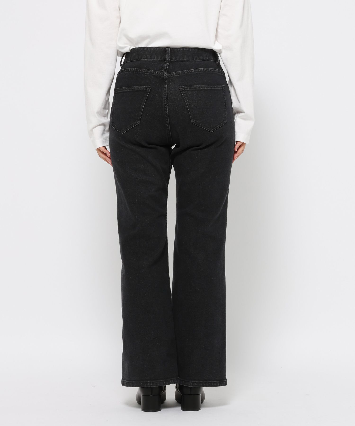 LOWRYS FARM「ストレッチデニムフレアパンツ」|デニム|