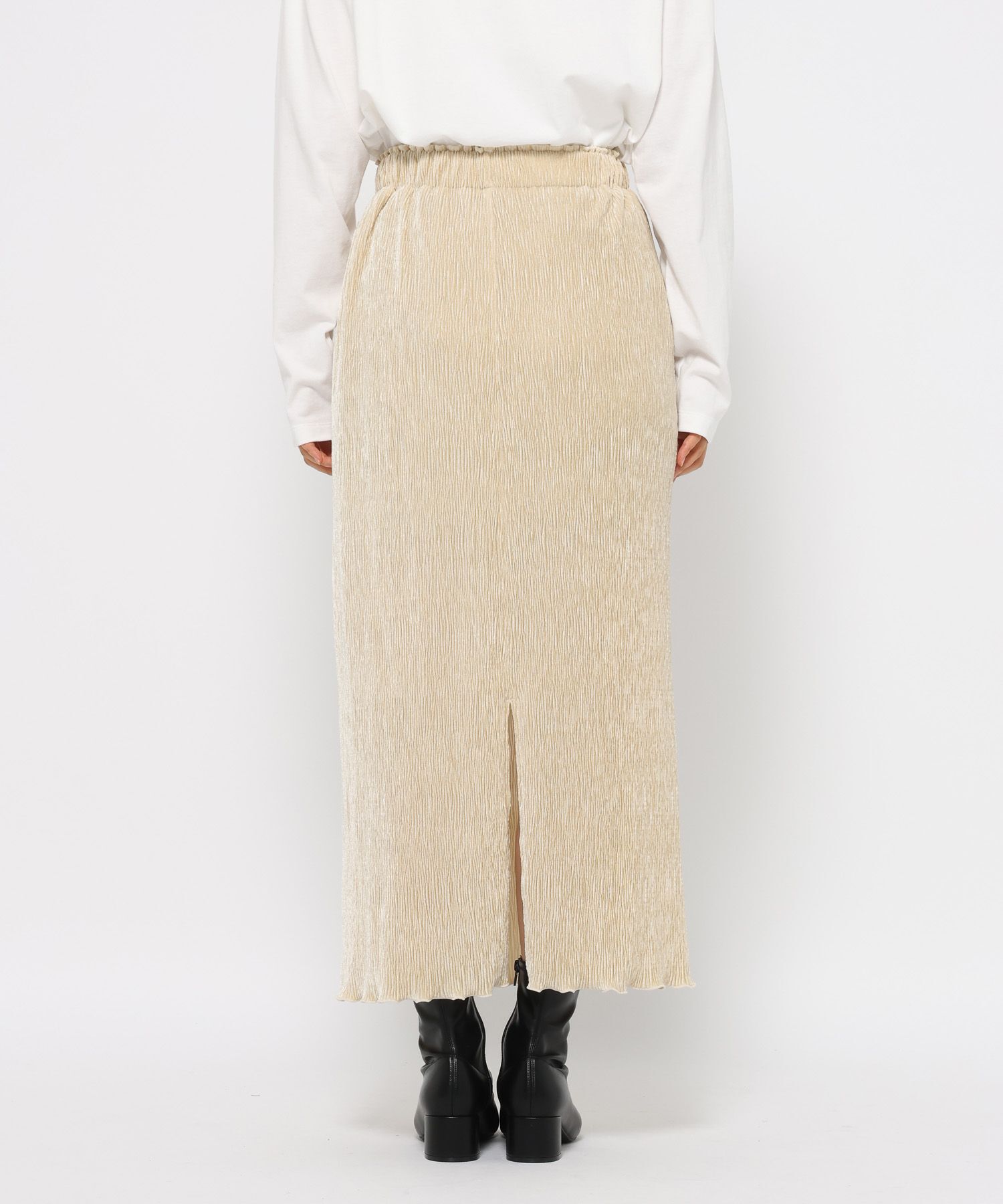 LOWRYS FARM「シャイニーベロアタイトスカート」|スカート|