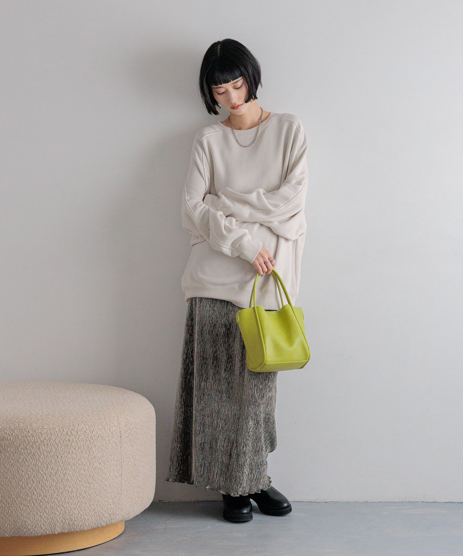 LOWRYS FARM「シャイニーベロアタイトスカート」|スカート|