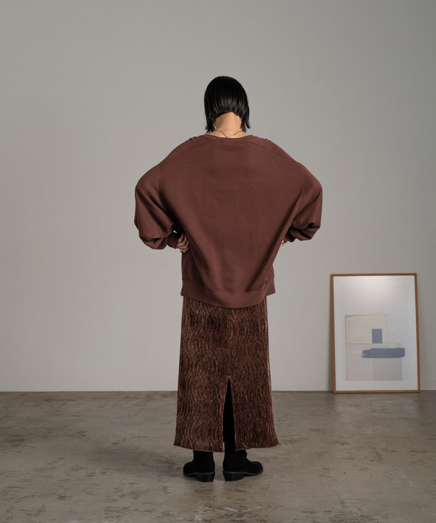 LOWRYS FARM「シャイニーベロアタイトスカート」|スカート|