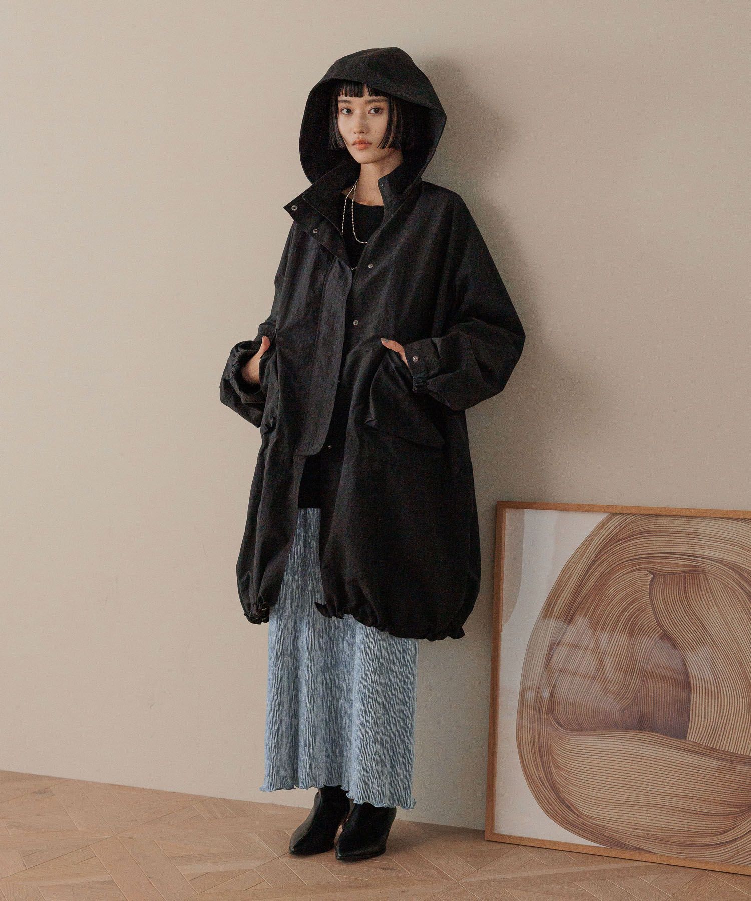 LOWRYS FARM「シャイニーベロアタイトスカート」|スカート|