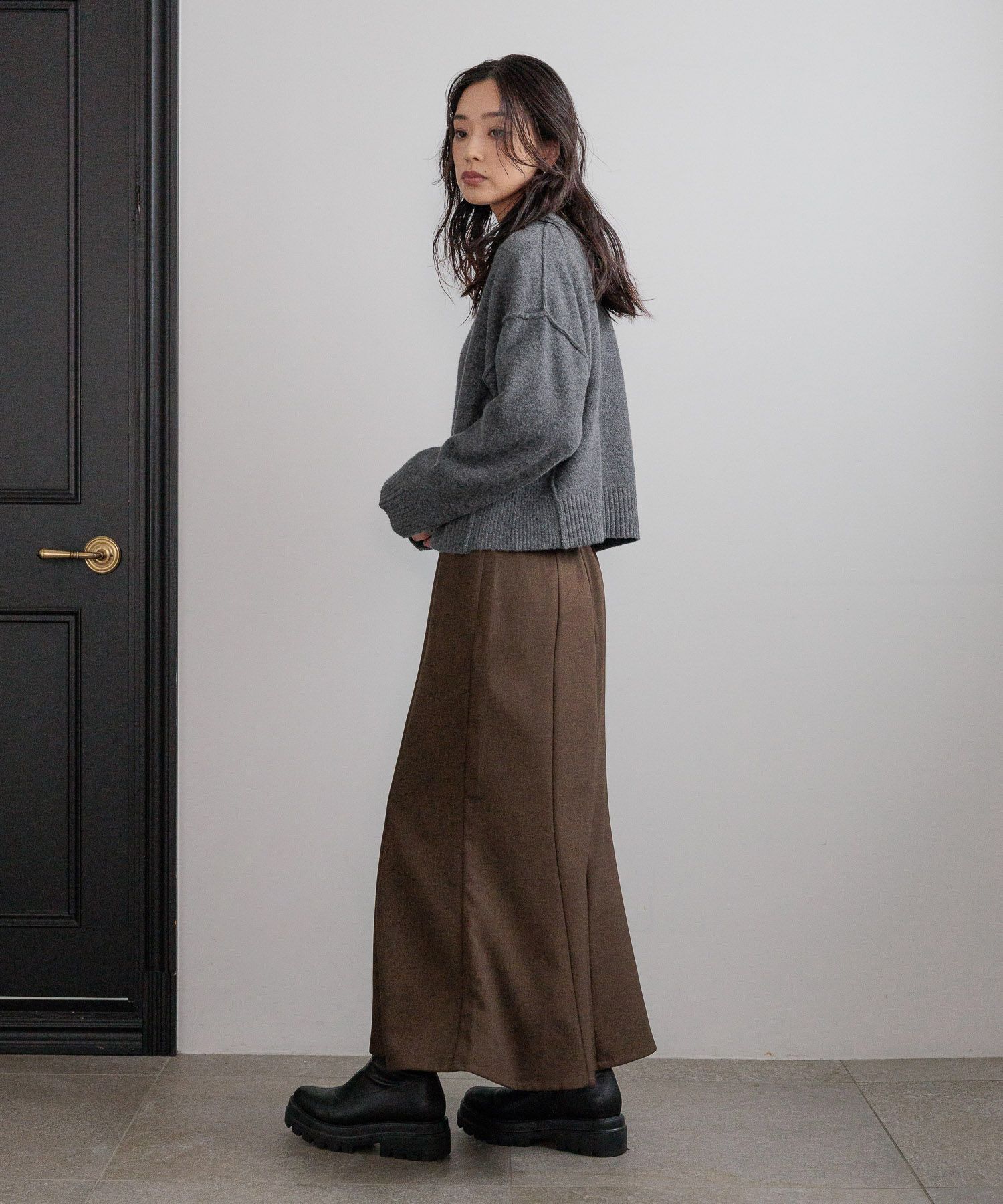 LOWRYS FARM「キリカエショートプルオーバー」|ニット・セーター|