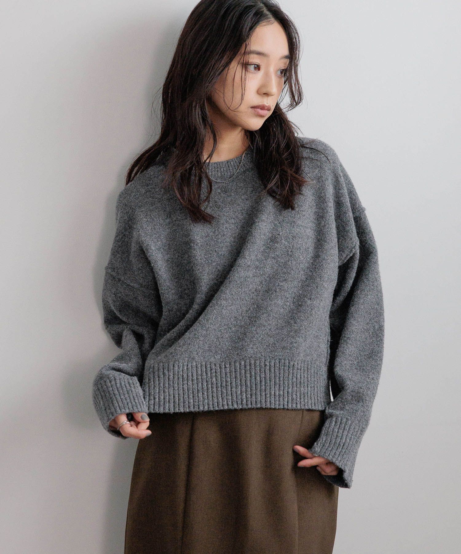 LOWRYS FARM「キリカエショートプルオーバー」|ニット・セーター|