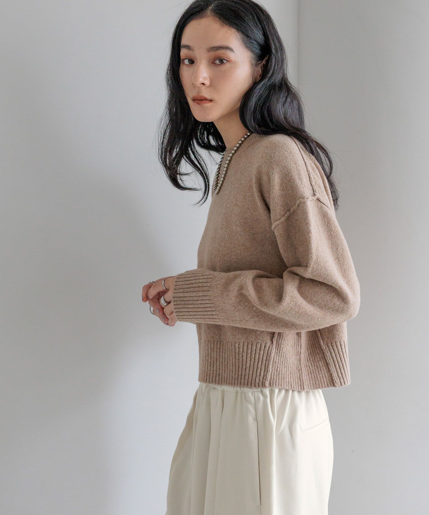 LOWRYS FARM「キリカエショートプルオーバー」|ニット・セーター|BRN2