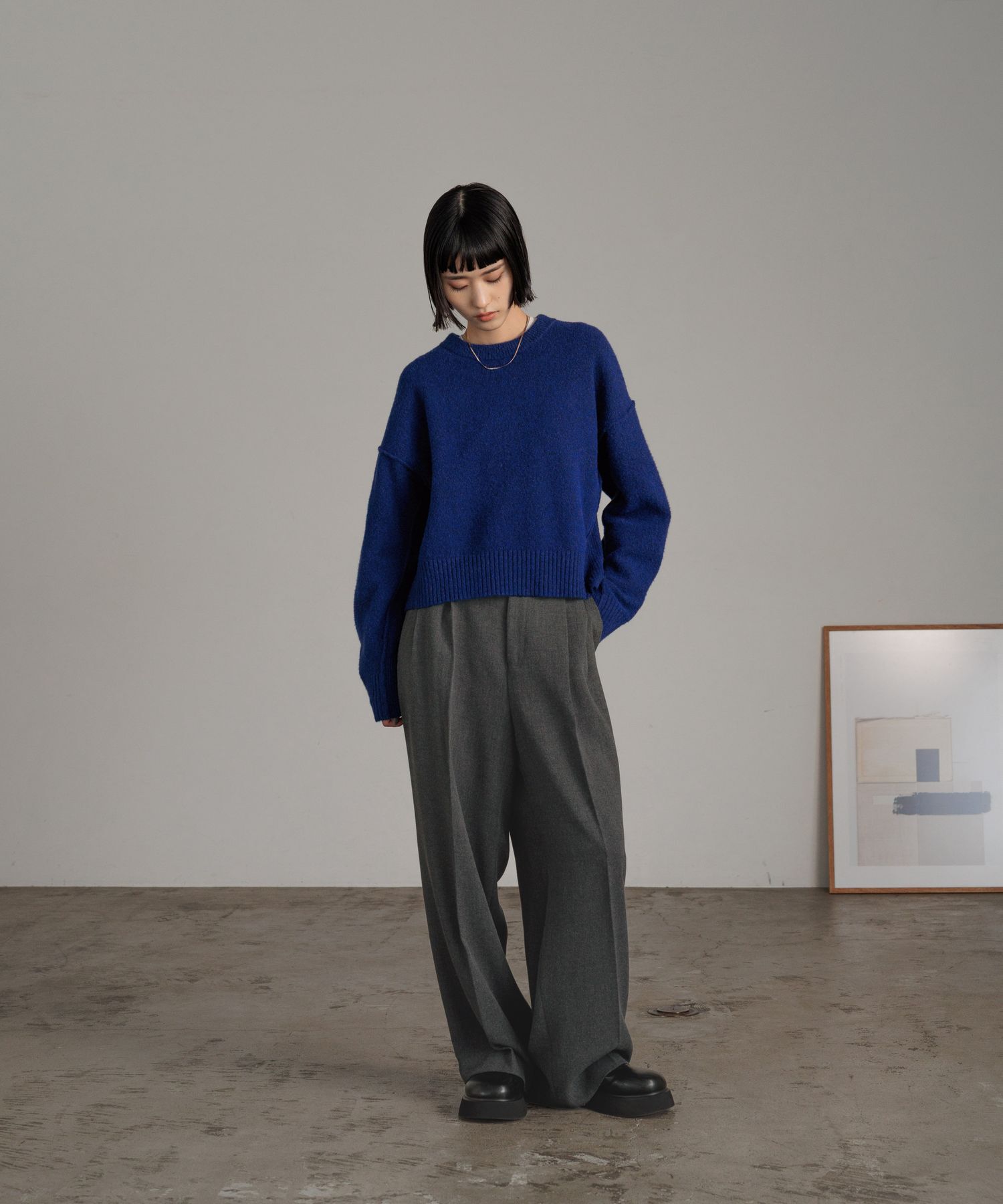 LOWRYS FARM「キリカエショートプルオーバー」|ニット・セーター|