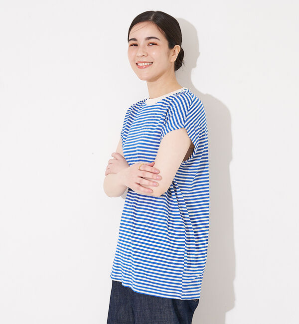 collex「【WEB限定】フレンチスリーブボーダーTシャツ」|Tシャツ・カットソー|
