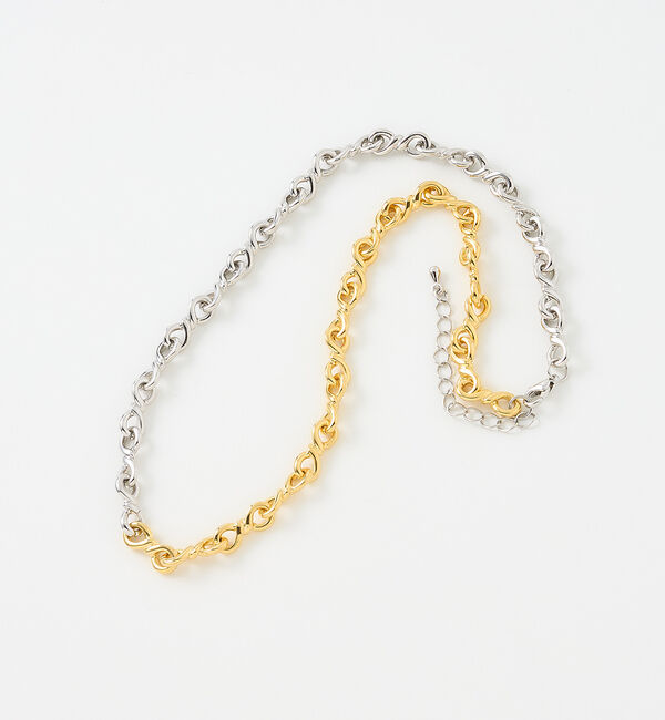 collex「【dignif】【金属アレルギー対応】バイカラーチェーンネックレス」|ネックレス|