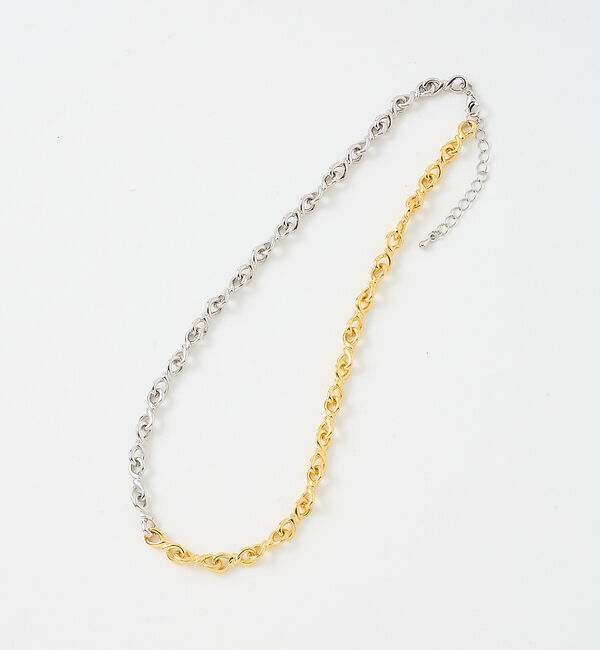 collex「【dignif】【金属アレルギー対応】バイカラーチェーンネックレス」|ネックレス|