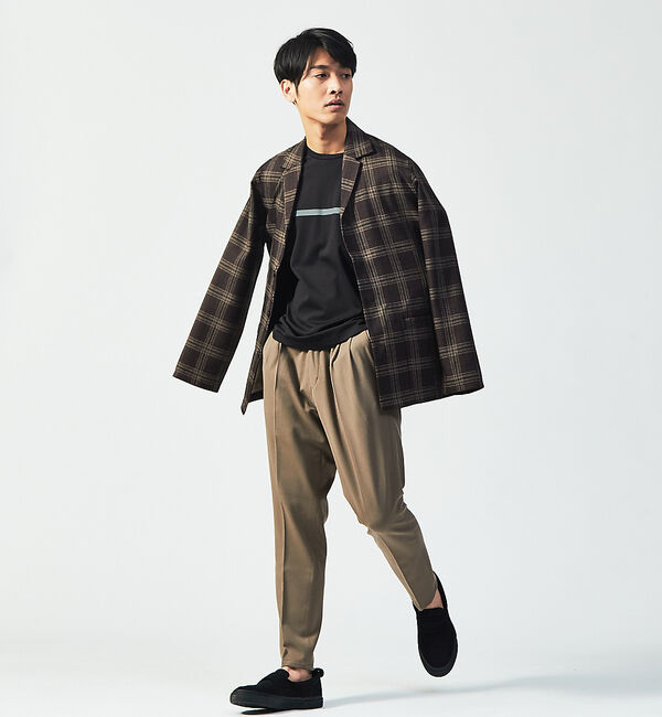 ABAHOUSE「バックナッピング/リバーチェック カバーオール シャツ」|その他|