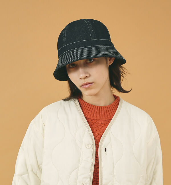 ABAHOUSE「【RUBEN/ルーベン】DENIM METRO HAT/デニムメトロハット/ユニ」|その他|ブラック