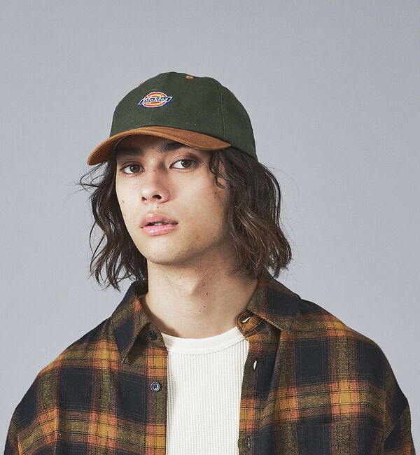 ABAHOUSE「【DICKIES/ディッキーズ】TWO TONE LOWCAP」|その他|モスグリーン