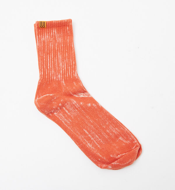 ABAHOUSE「【UNIVERSALOVERALL / ユニバーサルオーバーオール】Pigmen」|ソックス|オレンジ