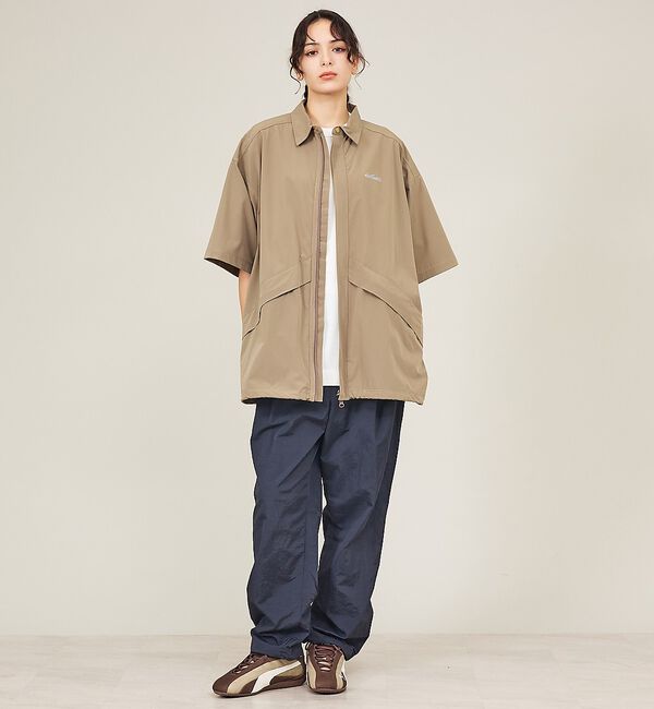 ABAHOUSE「【WILDTHINGS / ワイルドシングス】ELASTIC NYLON DEN」|シャツ・ブラウス|