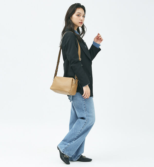 LOWELL things「【TVドラマ使用商品】Frec/WファスナースクエアショルダーBAG」|ショルダー・メッセンジャー|