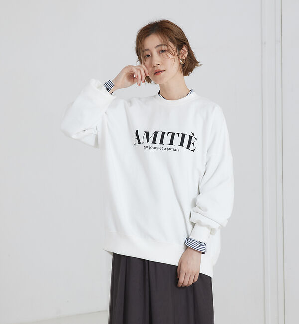 abahouse mavie「ロゴシルキーダンボールプルオーバー」|スウェット・ジャージ|