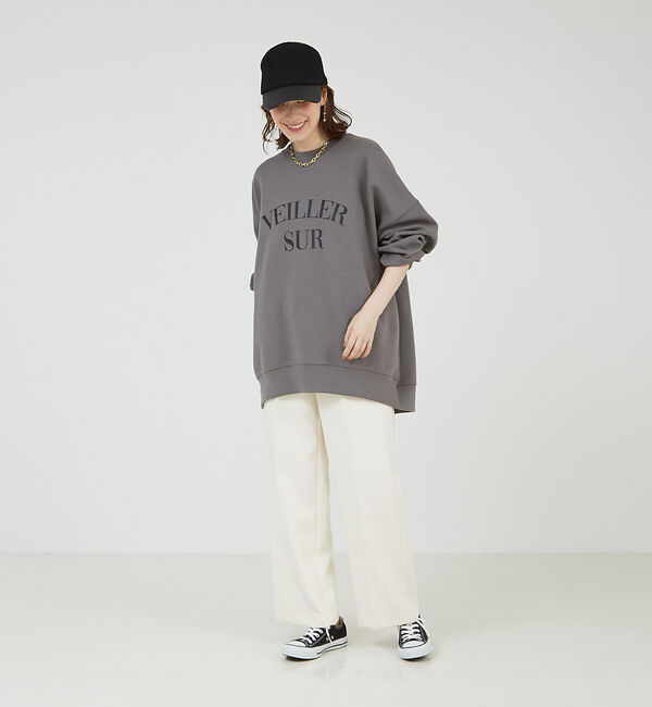 abahouse mavie「ロゴシルキーダンボールプルオーバー」|スウェット・ジャージ|