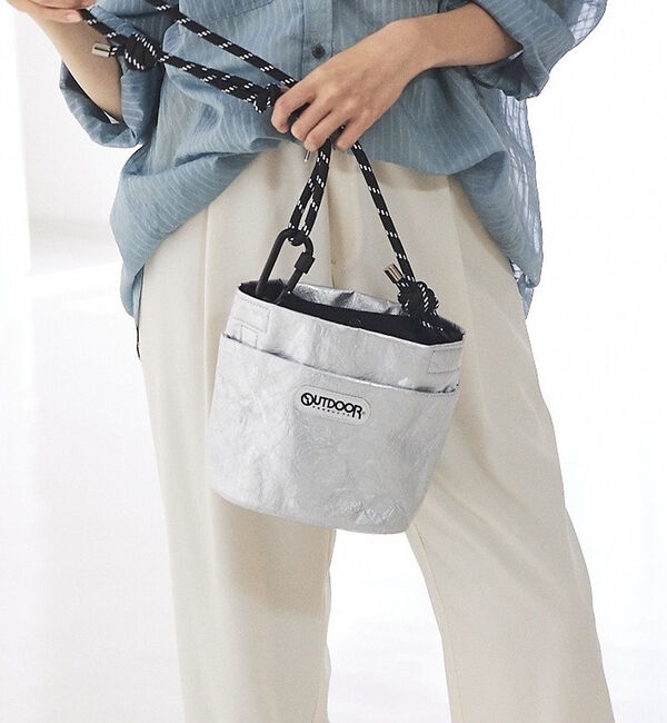abahouse mavie「【OUTDOOR】 Tyvek x PVC Bucket」|ショルダー・メッセンジャー|グレー