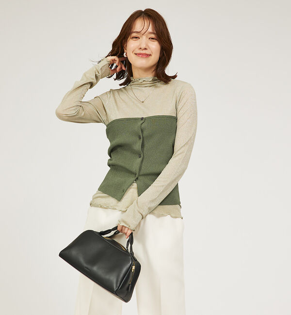 abahouse mavie「【２点セット】ビスチェ付きシアーニット」|ニット・セーター|