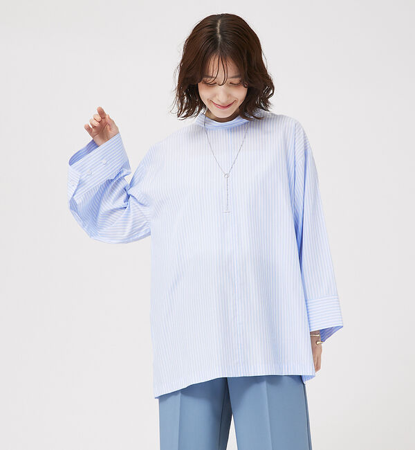 abahouse mavie「ワイドスリーブ2WAYシャツ」|シャツ・ブラウス|