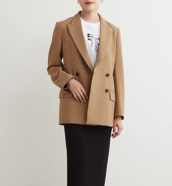 Liesse「ピークドジャケット」|その他|キャメル