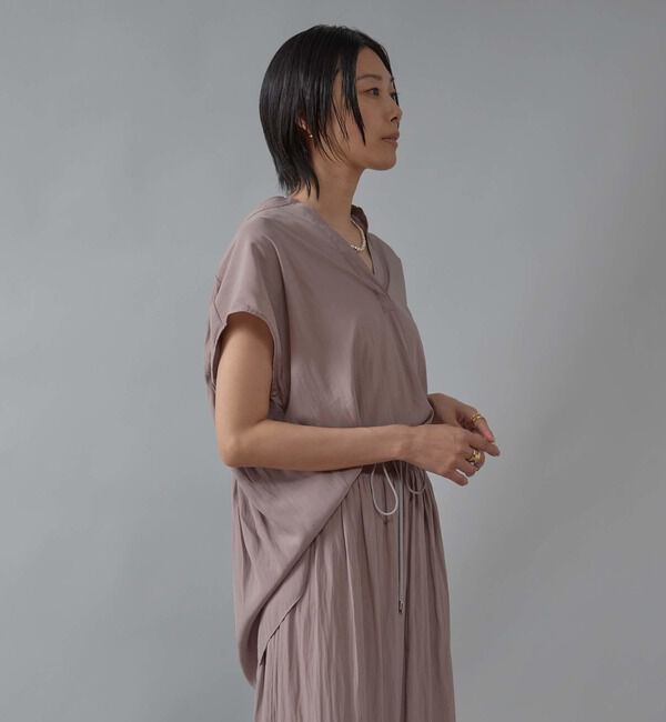 Liesse「バックギャザーブラウス」|シャツ・ブラウス|