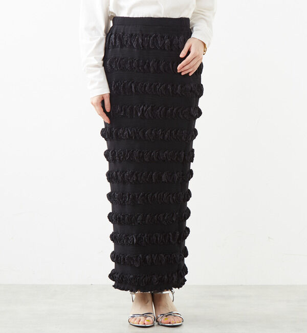 SOFFITTO「クロワッサンプリーツタイトスカート」|スカート|
