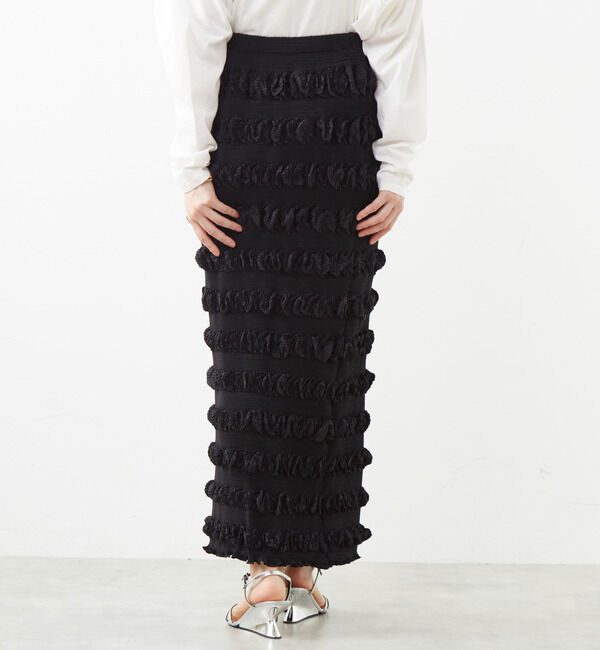 SOFFITTO「クロワッサンプリーツタイトスカート」|スカート|