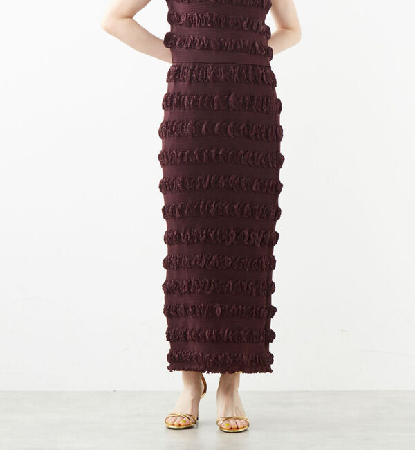 SOFFITTO「クロワッサンプリーツタイトスカート」|スカート|