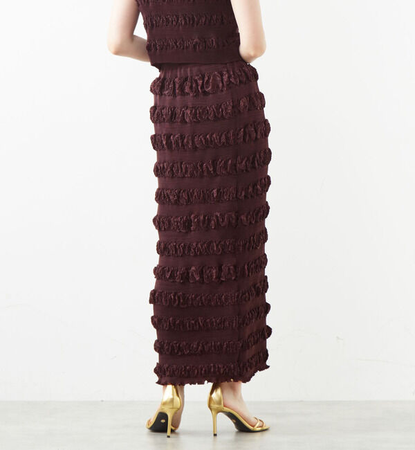 SOFFITTO「クロワッサンプリーツタイトスカート」|スカート|