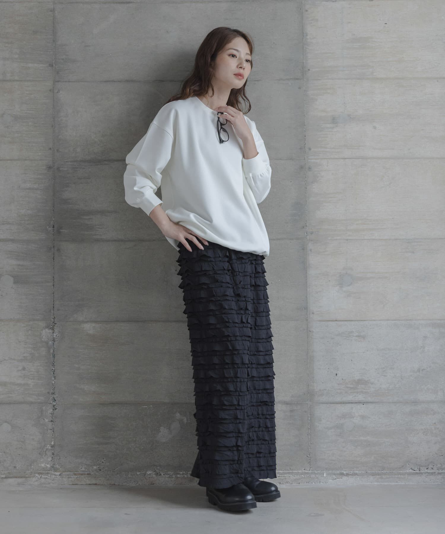 Sonny Label 「カットジョーゼットドロストプルオーバー」|Tシャツ・カットソー|