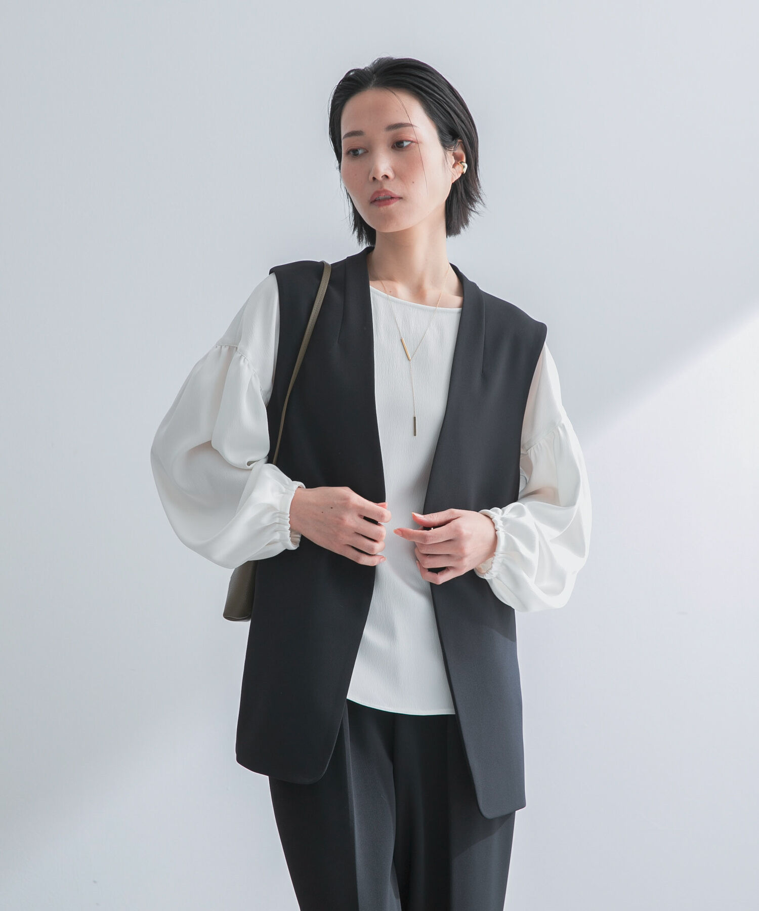 URBAN RESEARCH ROSSO「ストレッチツイルジレ」|ベスト・ジレ|