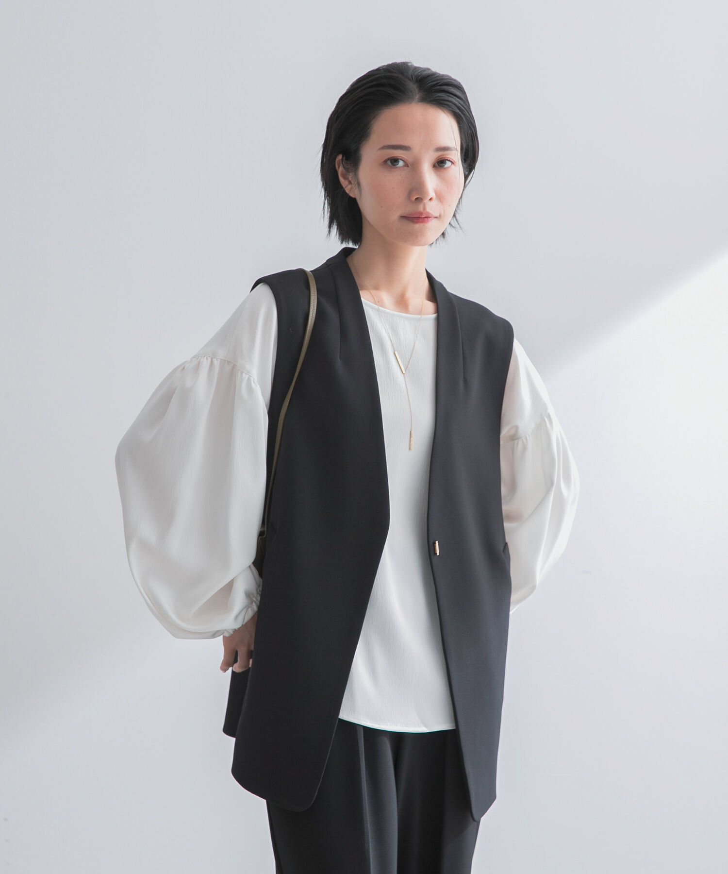 URBAN RESEARCH ROSSO「ストレッチツイルジレ」|ベスト・ジレ|