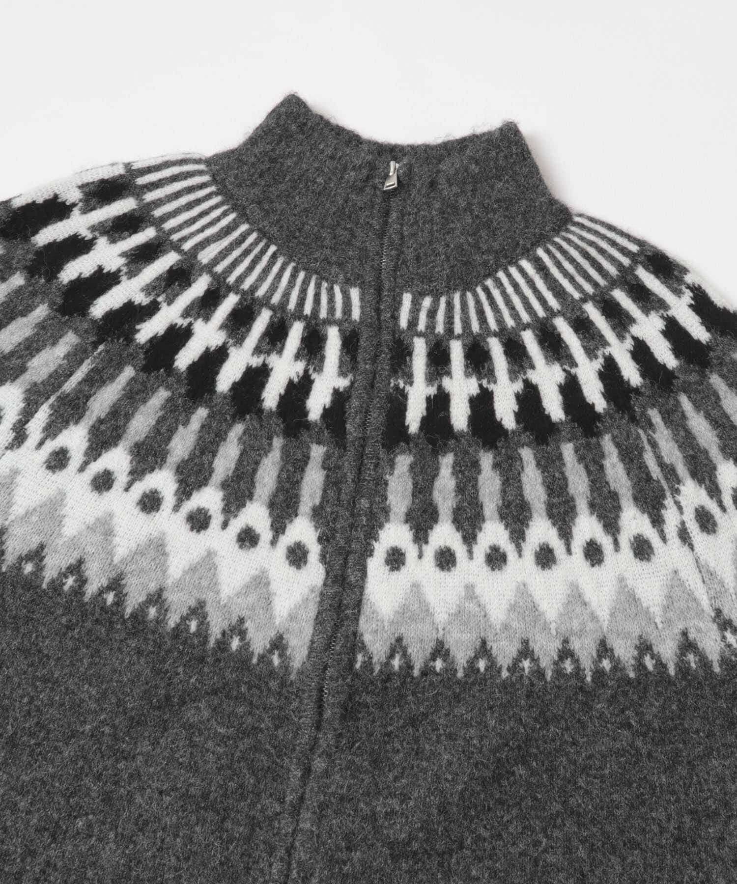 SENSE OF PLACE by URBAN RESEARCH「『洗濯可』ノルディックジップセーター」|ニット・セーター|