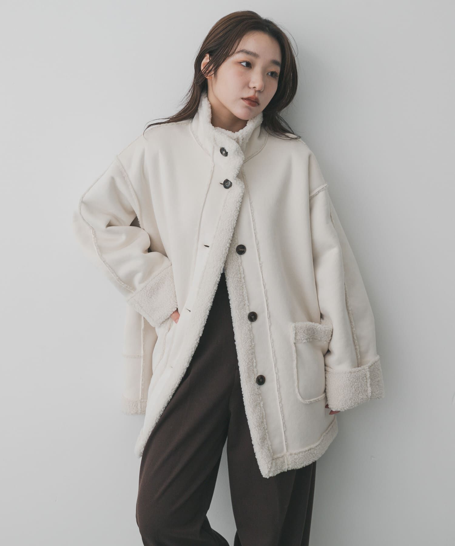 SENSE OF PLACE by URBAN RESEARCH「フェイクムートンスタンドジャケット」|その他|