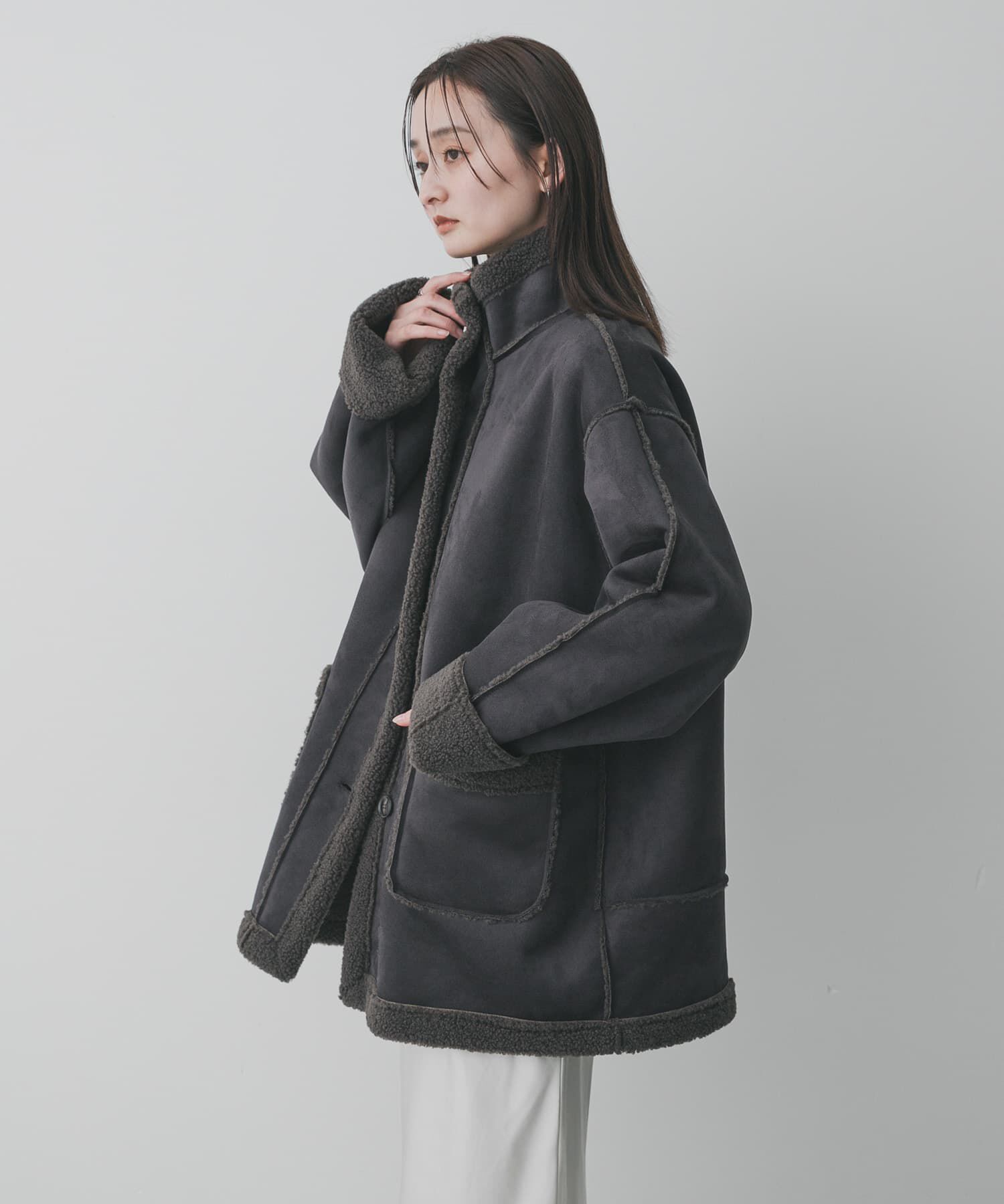 SENSE OF PLACE by URBAN RESEARCH「フェイクムートンスタンドジャケット」|その他|