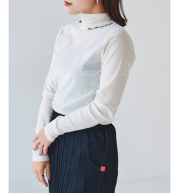 le.coeur blanc「MAISON MAVERICK ベロアハイネックT」|Tシャツ・カットソー|