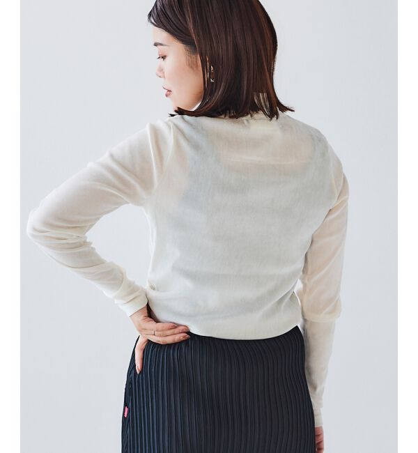 le.coeur blanc「MAISON MAVERICK ベロアハイネックT」|Tシャツ・カットソー|