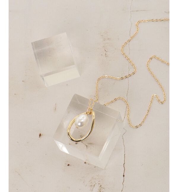 le.coeur blanc「パール&times;モチーフネックレス」|ネックレス|