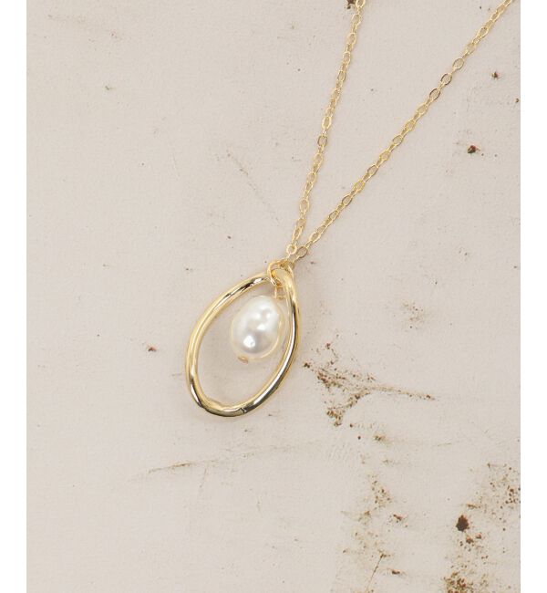 le.coeur blanc「パール&times;モチーフネックレス」|ネックレス|