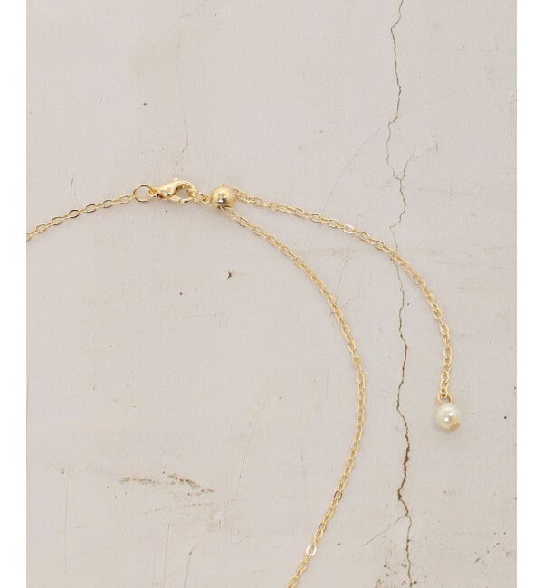 le.coeur blanc「パール&times;モチーフネックレス」|ネックレス|