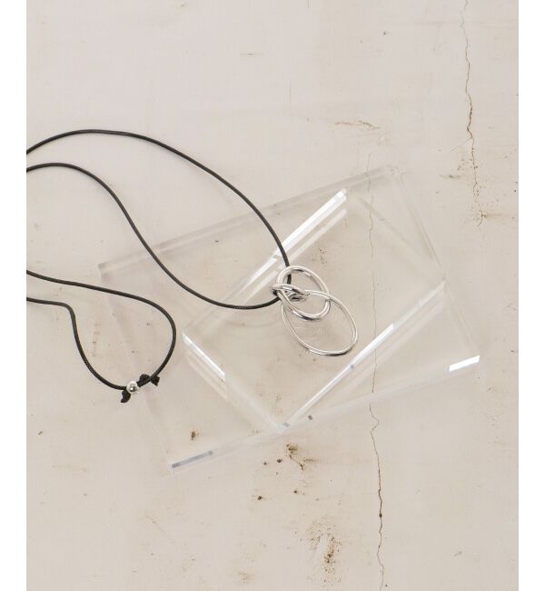 le.coeur blanc「ダブルサークルモチーフコードネックレス」|ネックレス|