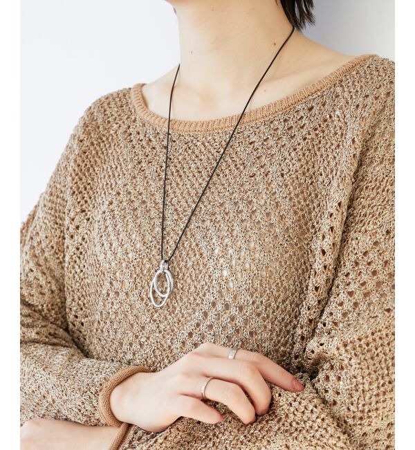 le.coeur blanc「ダブルサークルモチーフコードネックレス」|ネックレス|