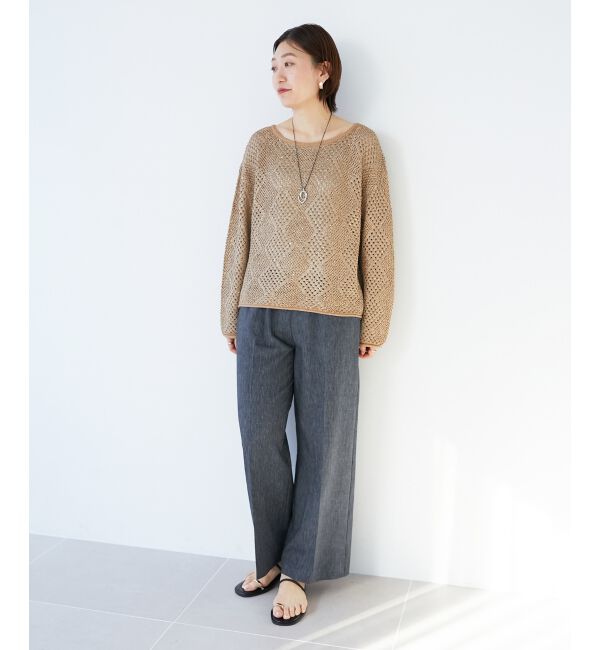 le.coeur blanc「ダブルサークルモチーフコードネックレス」|ネックレス|