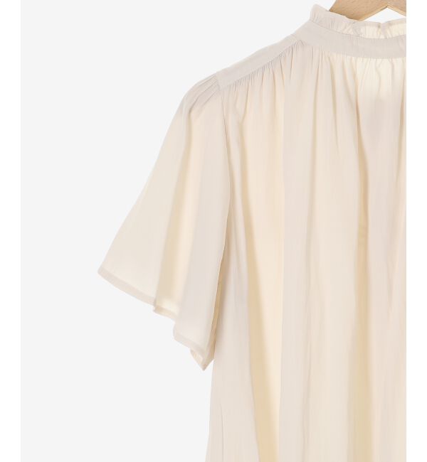  「パウダーサテンシャーリングフレンチブラウス」|シャツ・ブラウス|